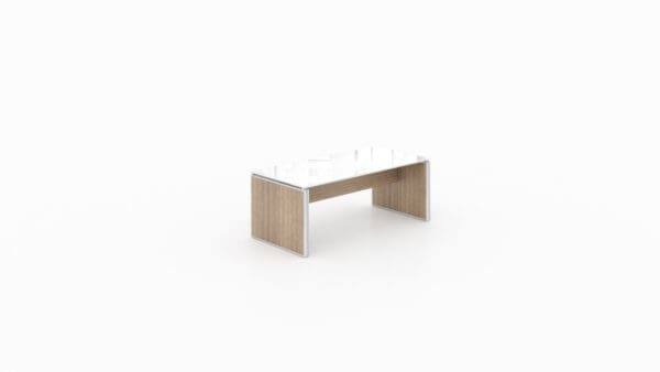 42x20 Potenza Deluxe Coffee table with glass frosted top Boca Raton